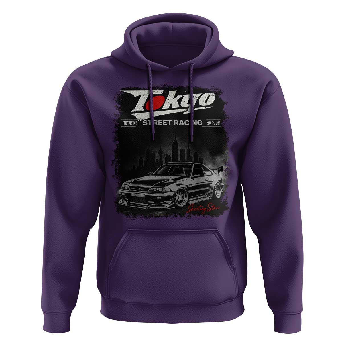 Retro JDM Drift Car Hoodie Japanese Tokyo Japan Drifting Race Car - Wonder Print Shop