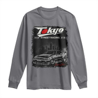 Retro JDM Drift Car Long Sleeve Shirt Japanese Tokyo Japan Drifting Race Car - Wonder Print Shop