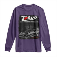 Retro JDM Drift Car Long Sleeve Shirt Japanese Tokyo Japan Drifting Race Car - Wonder Print Shop