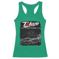 Retro JDM Drift Car Racerback Tank Top Japanese Tokyo Japan Drifting Race Car - Wonder Print Shop