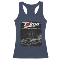 Retro JDM Drift Car Racerback Tank Top Japanese Tokyo Japan Drifting Race Car - Wonder Print Shop