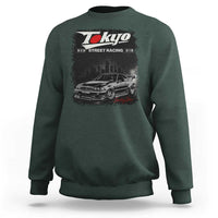 Retro JDM Drift Car Sweatshirt Japanese Tokyo Japan Drifting Race Car - Wonder Print Shop