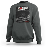 Retro JDM Drift Car Sweatshirt Japanese Tokyo Japan Drifting Race Car - Wonder Print Shop