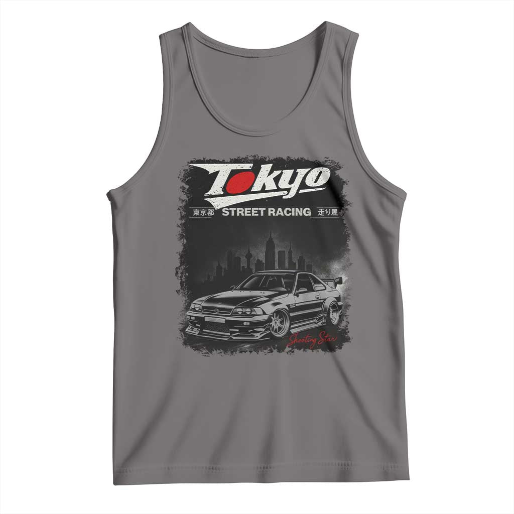 Retro JDM Drift Car Tank Top Japanese Tokyo Japan Drifting Race Car - Wonder Print Shop