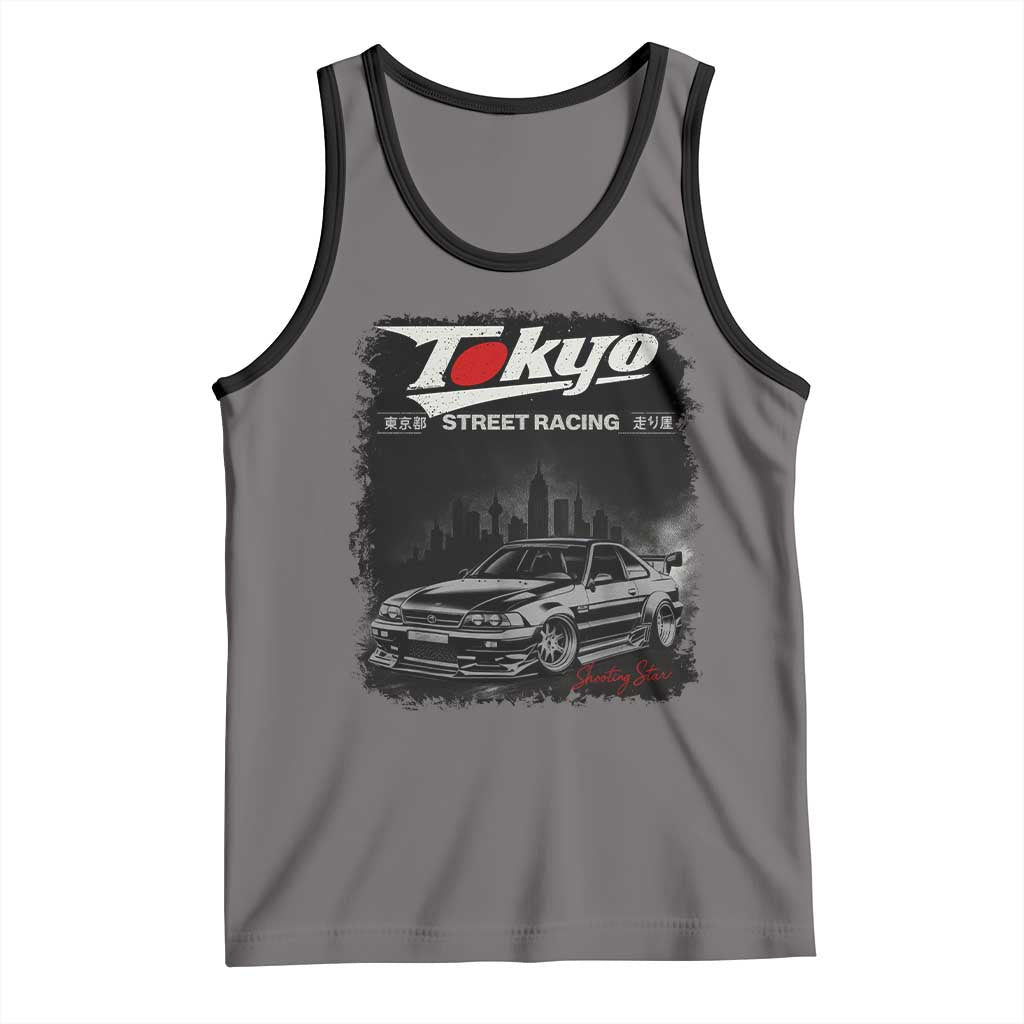 Retro JDM Drift Car Tank Top Japanese Tokyo Japan Drifting Race Car - Wonder Print Shop