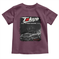 Retro JDM Drift Car Toddler T Shirt Japanese Tokyo Japan Drifting Race Car - Wonder Print Shop