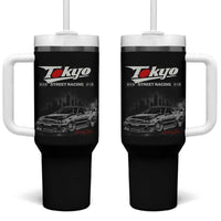 Retro JDM Drift Car Tumbler With Handle Japanese Tokyo Japan Drifting Race Car - Wonder Print Shop