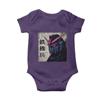 Japanese Mecha Robot Baby Onesie Samurai Inspired Futuristic Kanji Design