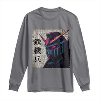 Japanese Mecha Robot Long Sleeve Shirt Samurai Inspired Futuristic Kanji Design