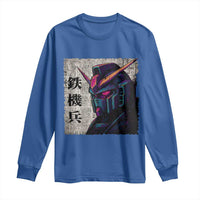 Japanese Mecha Robot Long Sleeve Shirt Samurai Inspired Futuristic Kanji Design