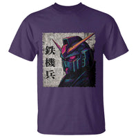 Japanese Mecha Robot T Shirt Samurai Inspired Futuristic Kanji Design