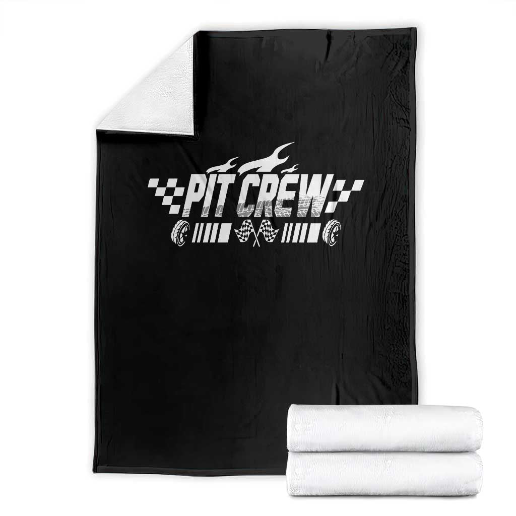 Pit Crew Throw Blanket Race Car Family Racing Birthday Hosting Parties - Wonder Print Shop