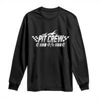 Pit Crew Long Sleeve Shirt Race Car Family Racing Birthday Hosting Parties - Wonder Print Shop