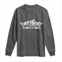 Pit Crew Long Sleeve Shirt Race Car Family Racing Birthday Hosting Parties - Wonder Print Shop