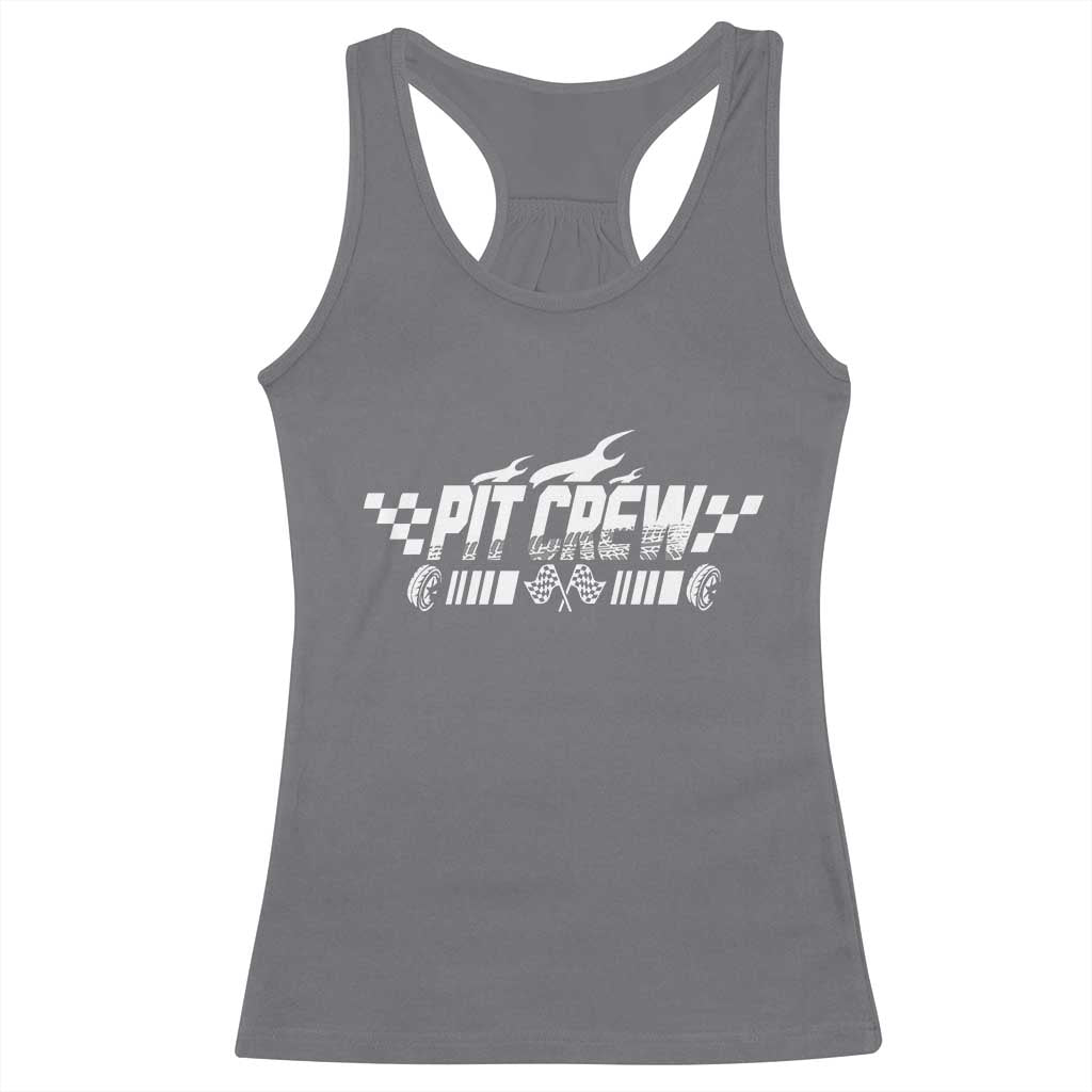 Pit Crew Racerback Tank Top Race Car Family Racing Birthday Hosting Parties - Wonder Print Shop