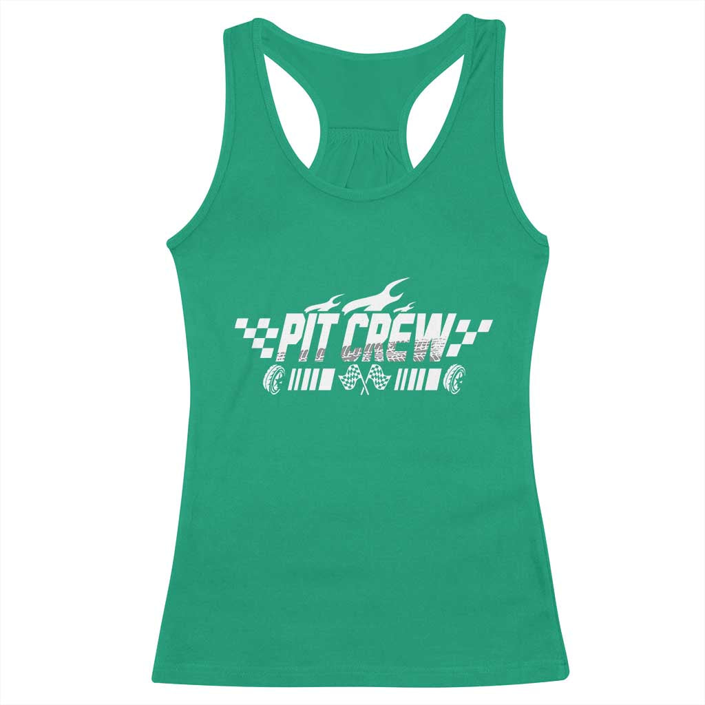 Pit Crew Racerback Tank Top Race Car Family Racing Birthday Hosting Parties - Wonder Print Shop
