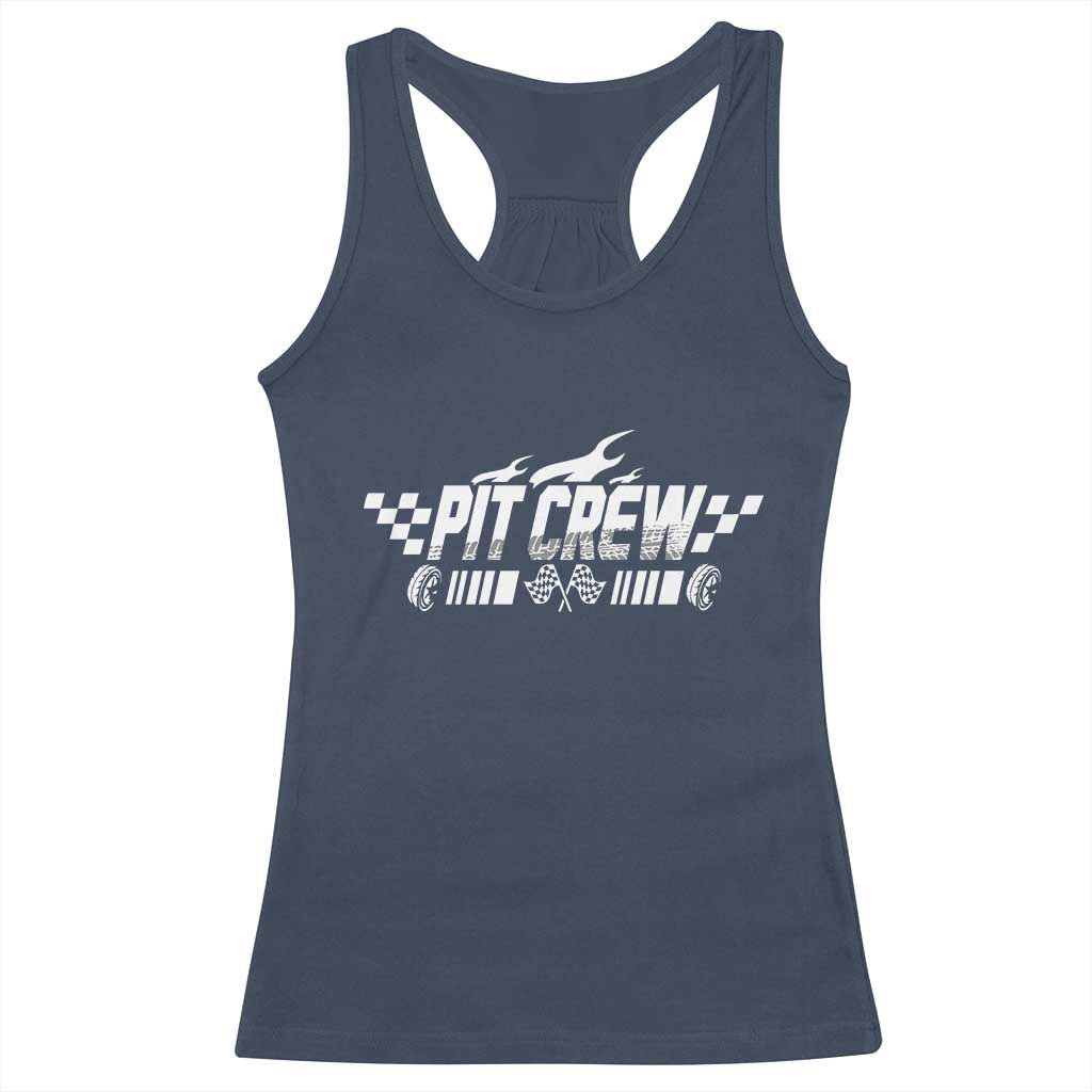 Pit Crew Racerback Tank Top Race Car Family Racing Birthday Hosting Parties - Wonder Print Shop