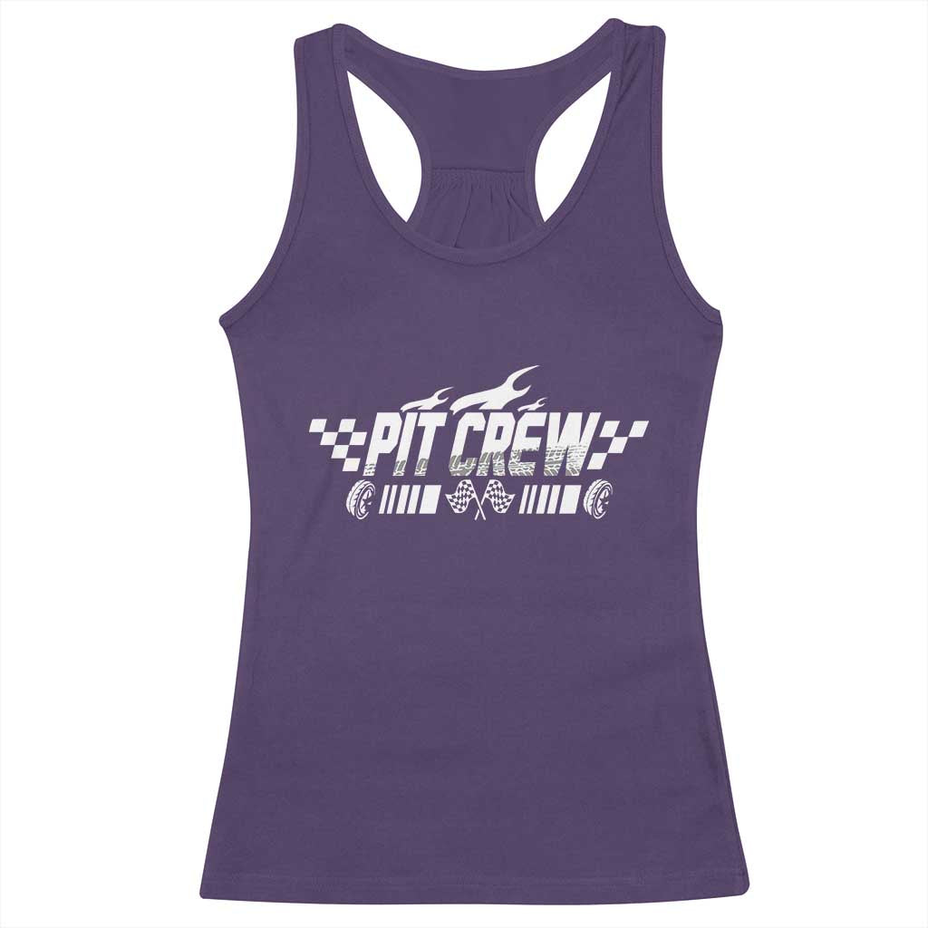 Pit Crew Racerback Tank Top Race Car Family Racing Birthday Hosting Parties - Wonder Print Shop