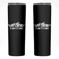 Pit Crew Skinny Tumbler Race Car Family Racing Birthday Hosting Parties - Wonder Print Shop