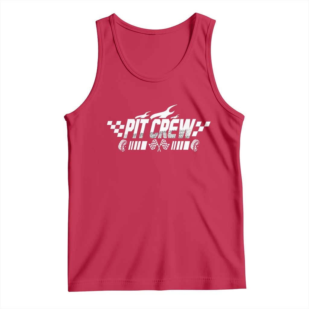 Pit Crew Tank Top Race Car Family Racing Birthday Hosting Parties - Wonder Print Shop