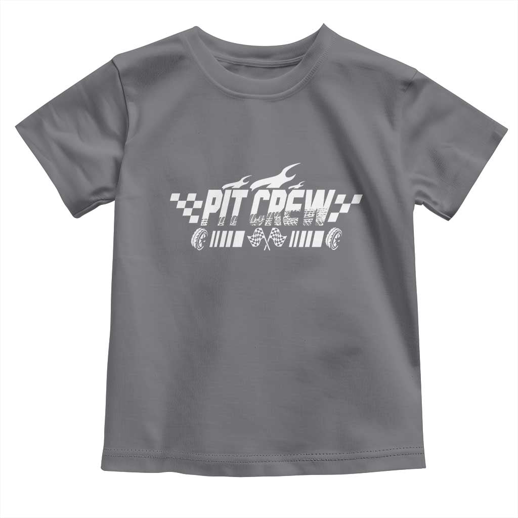Pit Crew Toddler T Shirt Race Car Family Racing Birthday Hosting Parties - Wonder Print Shop