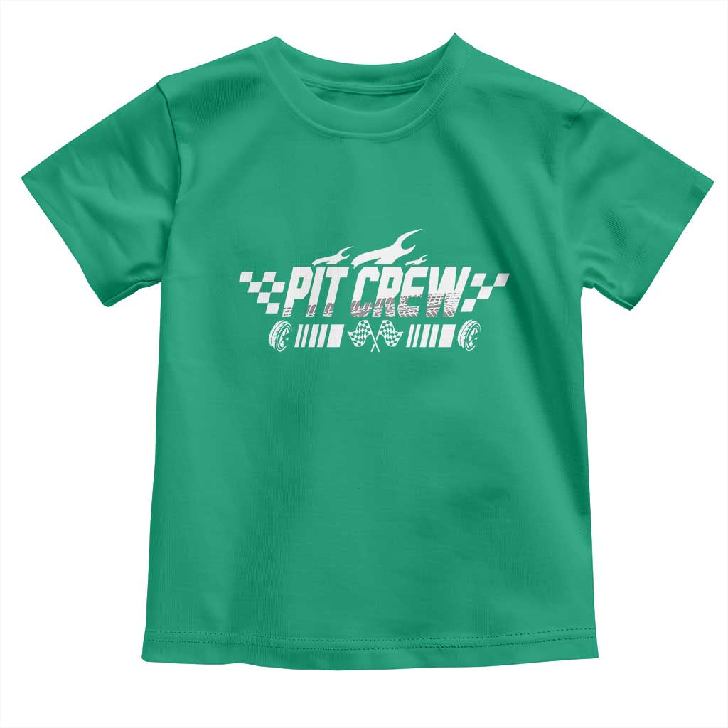 Pit Crew Toddler T Shirt Race Car Family Racing Birthday Hosting Parties - Wonder Print Shop
