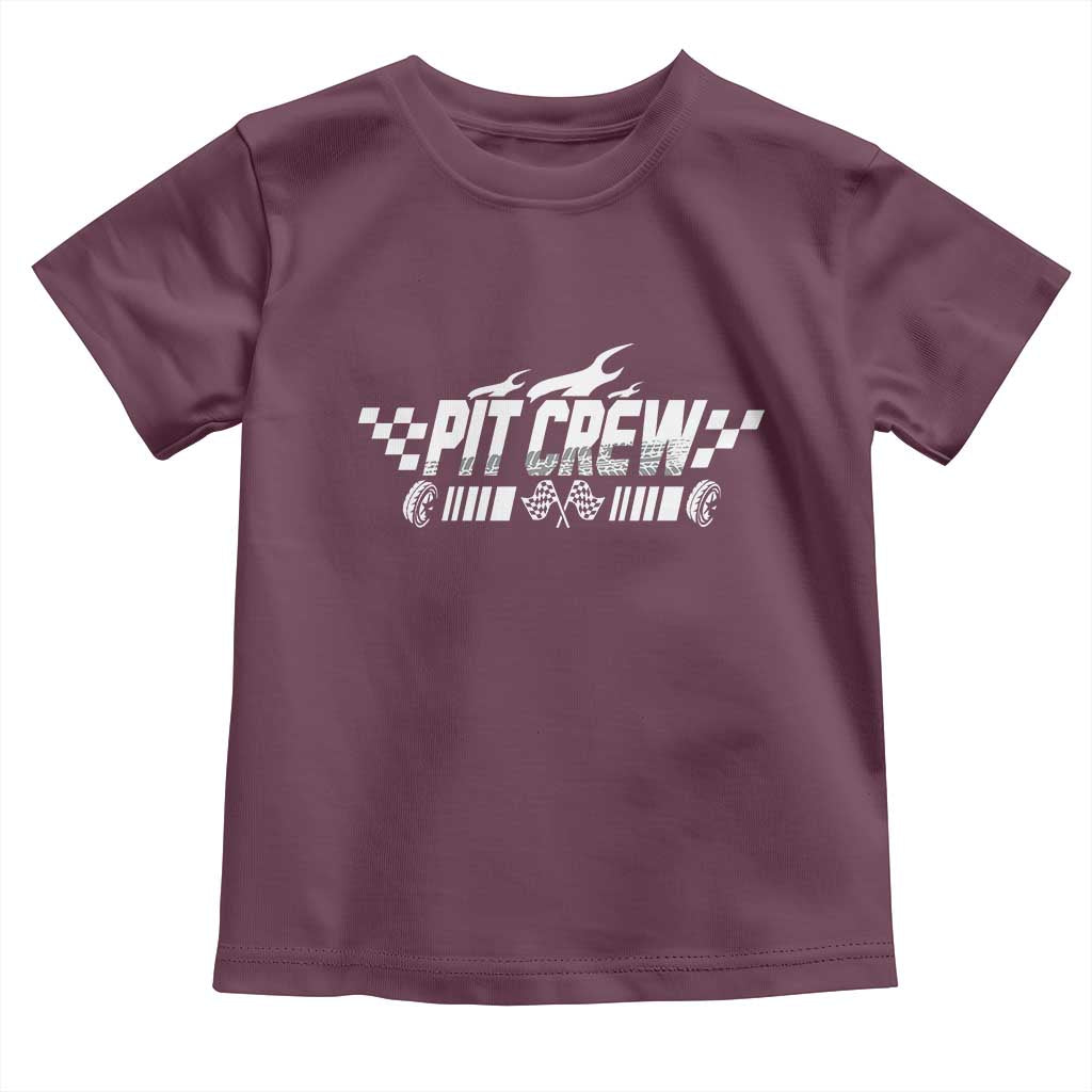 Pit Crew Toddler T Shirt Race Car Family Racing Birthday Hosting Parties - Wonder Print Shop