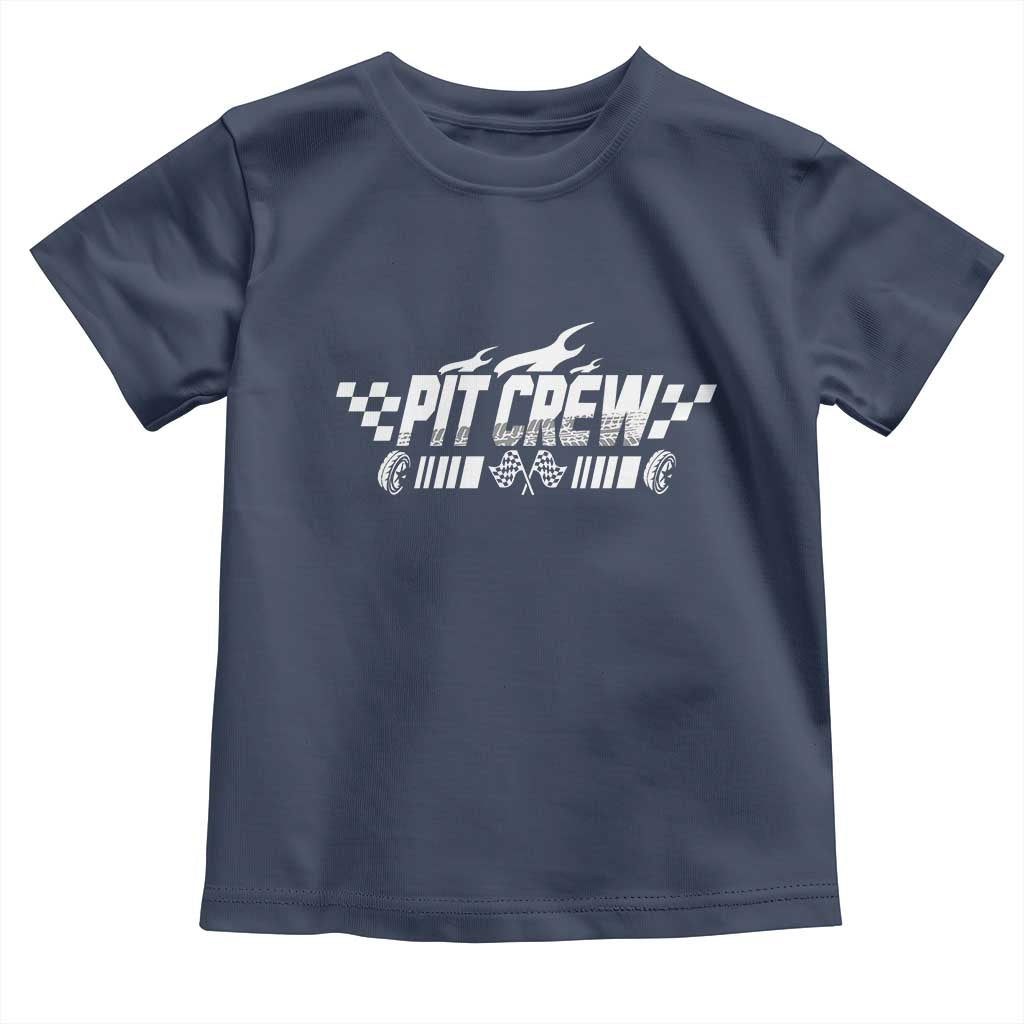 Pit Crew Toddler T Shirt Race Car Family Racing Birthday Hosting Parties - Wonder Print Shop