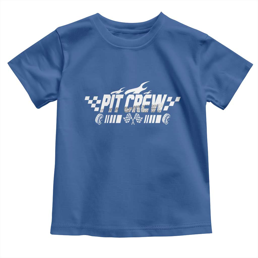 Pit Crew Toddler T Shirt Race Car Family Racing Birthday Hosting Parties - Wonder Print Shop