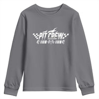 Pit Crew Youth Sweatshirt Race Car Family Racing Birthday Hosting Parties - Wonder Print Shop