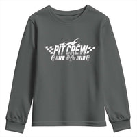 Pit Crew Youth Sweatshirt Race Car Family Racing Birthday Hosting Parties - Wonder Print Shop