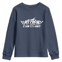 Pit Crew Youth Sweatshirt Race Car Family Racing Birthday Hosting Parties - Wonder Print Shop