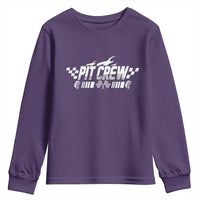 Pit Crew Youth Sweatshirt Race Car Family Racing Birthday Hosting Parties - Wonder Print Shop
