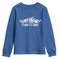 Pit Crew Youth Sweatshirt Race Car Family Racing Birthday Hosting Parties - Wonder Print Shop
