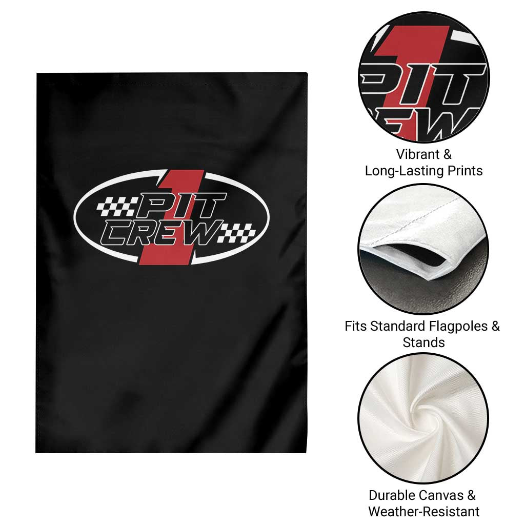 Pit Crew Garden Flag Race Car Racing Birthday Hosting Parties - Wonder Print Shop