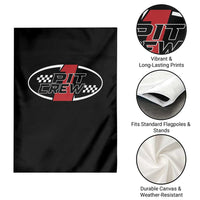 Pit Crew Garden Flag Race Car Racing Birthday Hosting Parties - Wonder Print Shop
