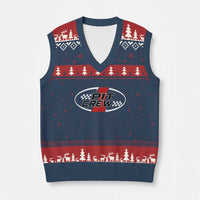 Pit Crew V-Neck Knit Sweater Vest Race Car Racing Birthday Hosting Parties - Wonder Print Shop