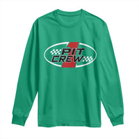 Pit Crew Long Sleeve Shirt Race Car Racing Birthday Hosting Parties - Wonder Print Shop