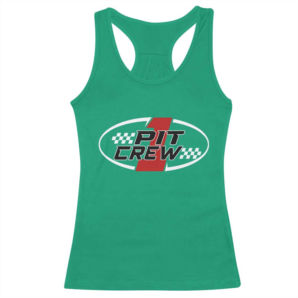 Pit Crew Racerback Tank Top Race Car Racing Birthday Hosting Parties - Wonder Print Shop