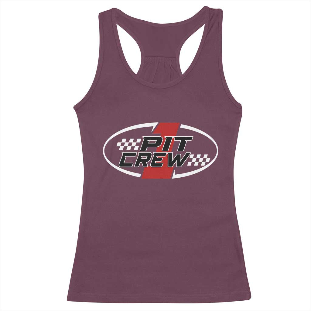 Pit Crew Racerback Tank Top Race Car Racing Birthday Hosting Parties - Wonder Print Shop