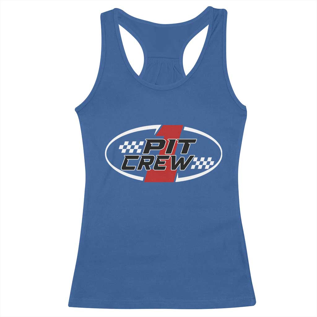 Pit Crew Racerback Tank Top Race Car Racing Birthday Hosting Parties - Wonder Print Shop