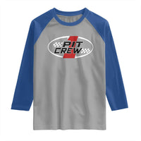 Pit Crew Raglan Shirt Race Car Racing Birthday Hosting Parties - Wonder Print Shop