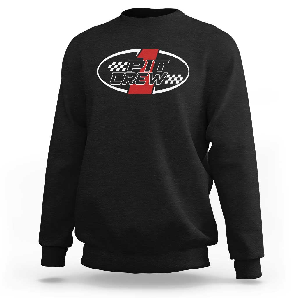 Pit Crew Sweatshirt Race Car Racing Birthday Hosting Parties - Wonder Print Shop