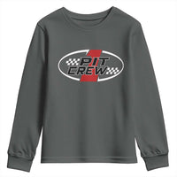 Pit Crew Youth Sweatshirt Race Car Racing Birthday Hosting Parties - Wonder Print Shop