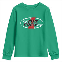 Pit Crew Youth Sweatshirt Race Car Racing Birthday Hosting Parties - Wonder Print Shop
