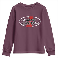 Pit Crew Youth Sweatshirt Race Car Racing Birthday Hosting Parties - Wonder Print Shop