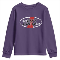Pit Crew Youth Sweatshirt Race Car Racing Birthday Hosting Parties - Wonder Print Shop