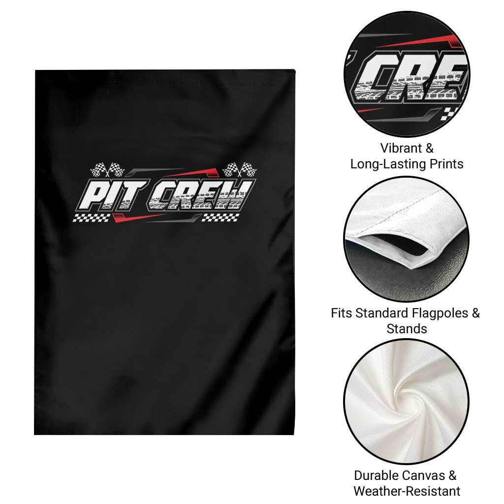 Pit Crew Garden Flag Race Car Family Racing Birthday Parties - Wonder Print Shop