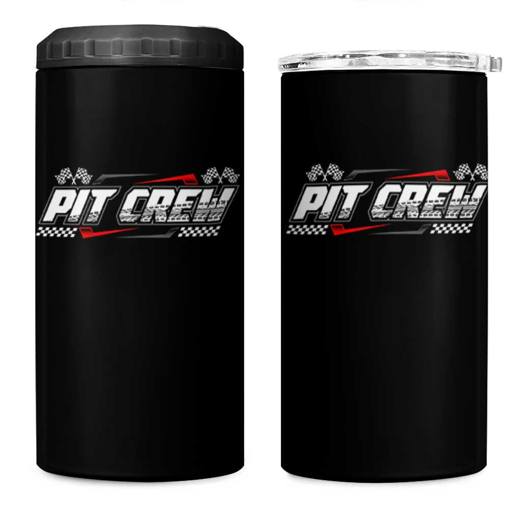 Pit Crew 4 in 1 Can Cooler Tumbler Race Car Family Racing Birthday Parties - Wonder Print Shop