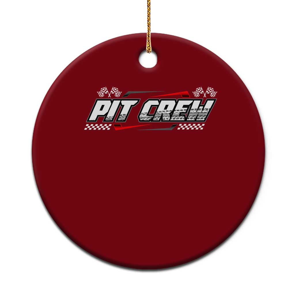 Pit Crew Ceramic Ornament Race Car Family Racing Birthday Parties - Wonder Print Shop